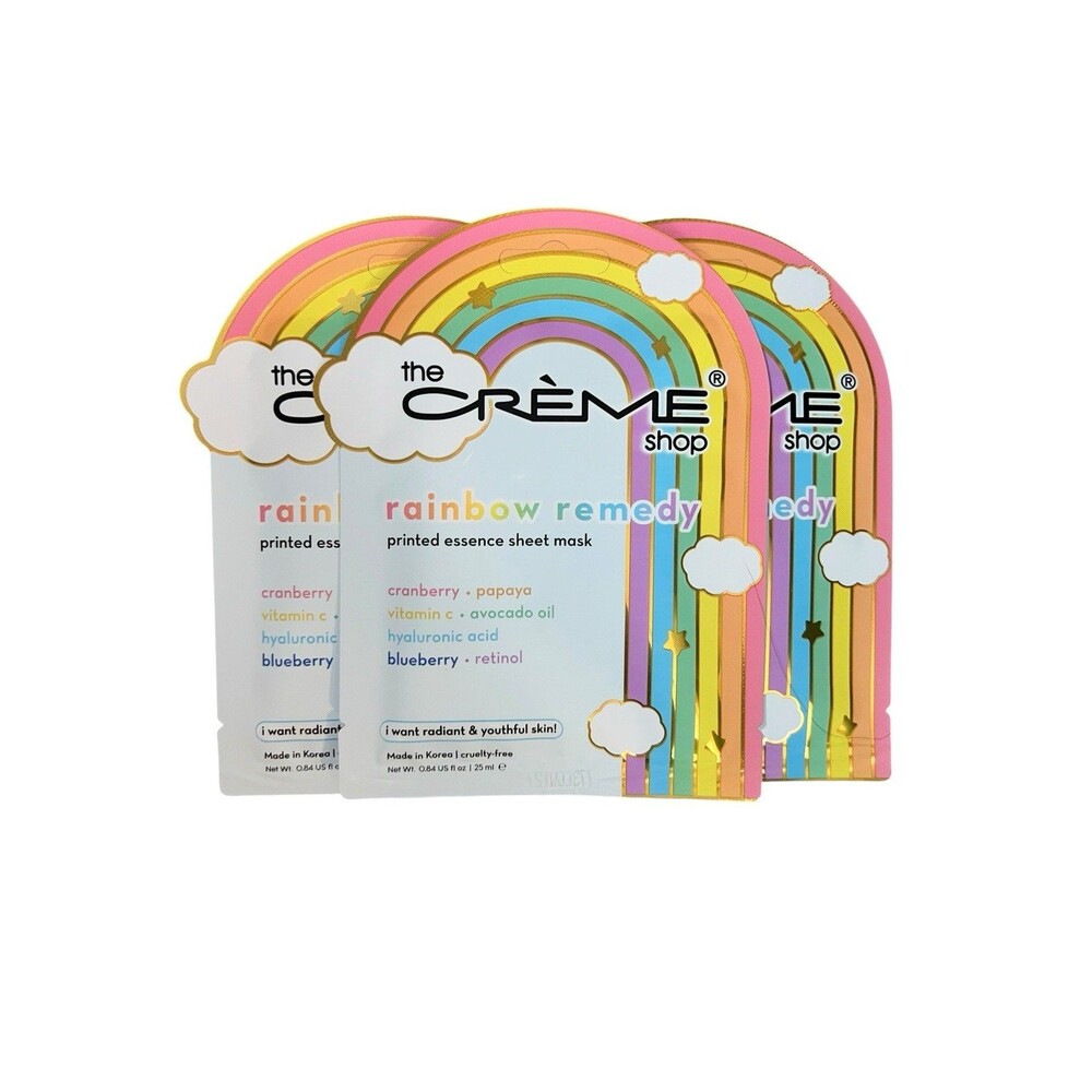 The Creme Shop Rainbow Remedy Printed Essence Sheet Mask Facial Skin Care